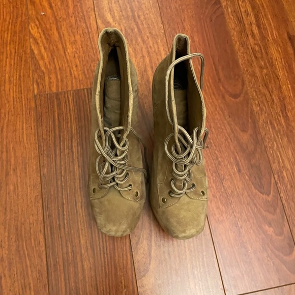 Jeffrey Campbells Lita Taupe High Heel Boots - Picture 2 of 9